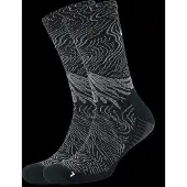 Asics Fujitrail Graphic Crew Sock Calze da running (39-42, nero/grigio)