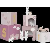 Jabadabado Famiglia Di Conigli Impilati 1-5 Unità
