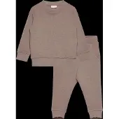 Minymo Kid's Sweat Set Set abbigliamento Bambini (122, marrone)