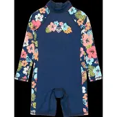 Roxy Kid's Morning Flower Springsuit Lycra Bambini (4 Years, blu)