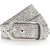 B.belt Cintura Vera Pelle 95 cm bianco