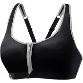 LASCANA Reggiseno sportivo grigio chiaro / nero