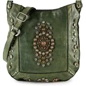 Campomaggi Nora Borsa a tracolla Vera Pelle 26 cm verde