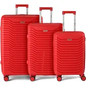 Benzi 5820 4 ruote Set di valigie 3 pezzi rosso