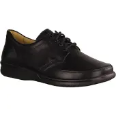 Ganter Scarpa stringata 'Schnürschuh Herren 256701-0100 Echtleder in schwarz' nero