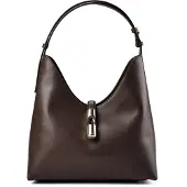 Furla Goccia Borsa a spalla Vera Pelle 30 cm marrone