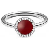 Daniel Wellington Anello Audrey Agata Rossa Circuito 56 mm — Anello