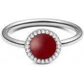 Daniel Wellington Anello Audrey Agata Rossa Circuito 60 mm — Anello