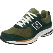 New Balance unisex. U2002RV1_LI Sneakers in pelle verde modello 2002R (38.5), Basso, Camoscio, Stringhe, Casual