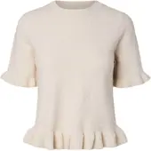Pieces Top A Maglia | Beige | XXL