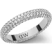 Daniel Wellington Anello Acciaio Cristalli Pavé 70 mm — Anello
