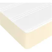 vidaXL Materasso a molle insacchettate crema 80x200x20 cm in Pelle finta