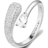 Brosway Anello aperto argento Infinite bianco FIW129 56 mm — Anello