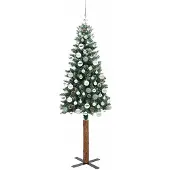 vidaXL Albero di Natale sottile, verde, 180 cm