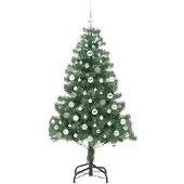 vidaXL Albero di Natale verde, 180 cm, in PVC