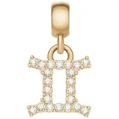 Daniel Wellington Ciondolo Gemelli Cristallo Zodiaco Oro DW00400758 — Ciondolo