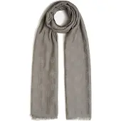 GUESS Ninette Jacquard Sciarpa grigio 8 x 180 — Sciarpa