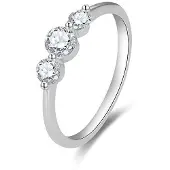 Beneto Anello fidanzamento con zirconi AGG466 56 mm — Anello