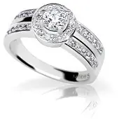 Modesi Anello In Argento Con Zirconi 60 mm — Anello