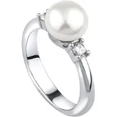 Silvego Anello Maya Argento Perla Circuito 56 mm — Anello