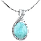 Silvego Ciondolo Argento Larimar — Ciondolo
