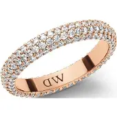 Daniel Wellington Anello Bronzo Cristalli Pavé 48 mm — Anello