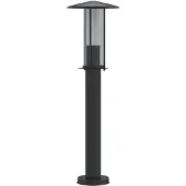 vidaXL Path light nero 60 cm acciaio inox
