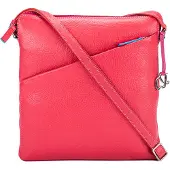 Mywalit Milano Borsa a tracolla Vera Pelle 24 cm rosso