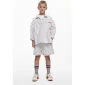 Desigual , pantaloncini a righe, Bambini, Cotone, Bianco, 13/14