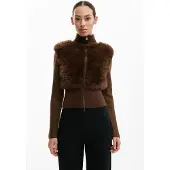 Desigual , Cardigan cioccolato, Donna, Marrone, M