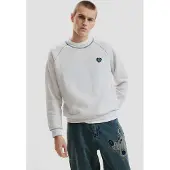 Desigual , felpa base in maglia, Uomo, Bianco, XL