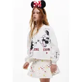 Desigual , Felpa Mickey Mouse Kiss, Bambini, Cotone, Bianco, 5/6