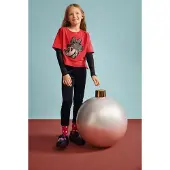 Desigual , T-shirt a doppia manica minnie mouse, Bambini, Rosso, 13/14