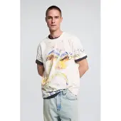 Desigual , Maglietta stampata con disegni, Uomo, Cotone, Bianco, XS