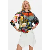 Desigual Felpa blu / giallo / verde scuro / rosso