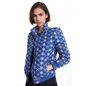Desigual , Giacca padded con pizzo, Blu, L