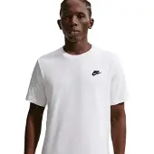 Nike Sportswear Club T-Shirt T-shirt Uomo (M, bianco)