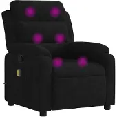 vidaXL Sedia relax per massaggi, velluto nero
