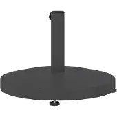 vidaXL Portaombrello, 24,6 kg, grigio scuro, rotondo