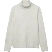 Superdry per uomo. M6110618A Maglione Brushed Roll grigio chiaro (L), Casual, Poliestere
