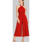 Madnezz House Tuta jumpsuit rosso acceso