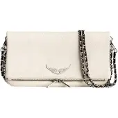 Zadig & Voltaire Pochette Rock in pelle a grana