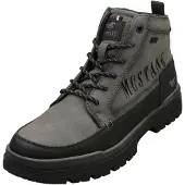 Mustang Boots stringati 'Peppin' grigio scuro / nero