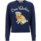 Valentino Felpa Chez in cotone con patch