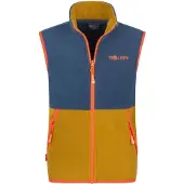 TROLLKIDS Kid's Kjerag Vest Gilet in pile Bambini (110, blu)