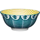 Kitchencraft Ciotola In Ceramica Con Stampa Fogliare