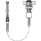 Hansa Einzeleinbaukörper 04280100 Fuer Brausehalterung, verchromt
