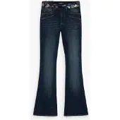 Desigual , Pantaloni jeans flare, Donna, Cotone, Blu, 44