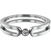 Tommy Hilfiger Fine steel Anello with crystal TH2780100 - Circuit: 56 mm