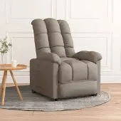 Prolenta Casa esclusiva - Poltrona relax Taupe Stoff